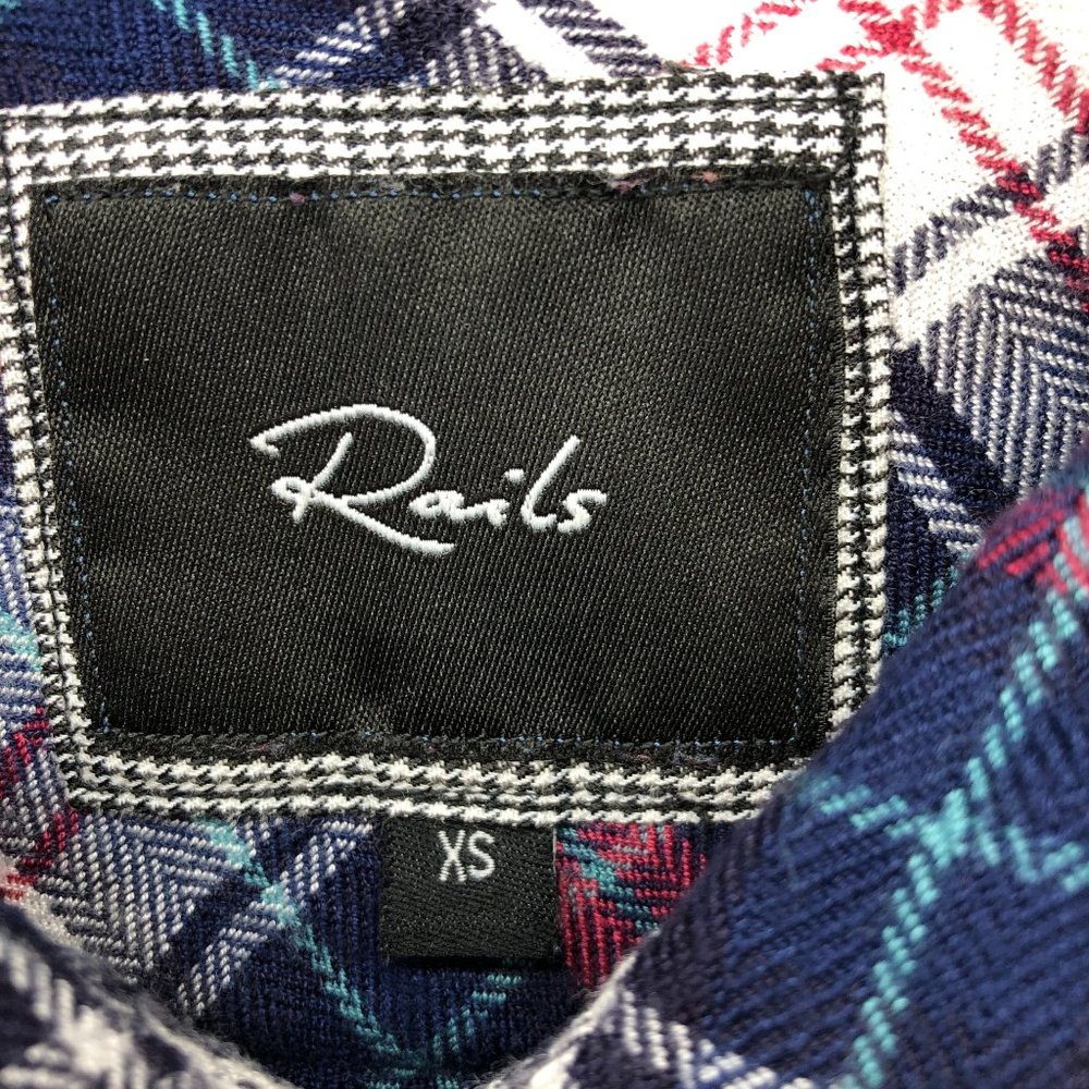 Rails Xs Hunter Long Sleeve Button Up Plaid Shirt… - image 4